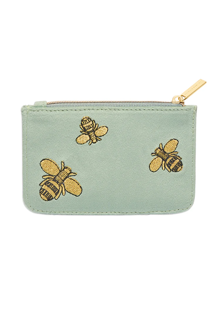Embroidered Bees Card Purse - Image 3