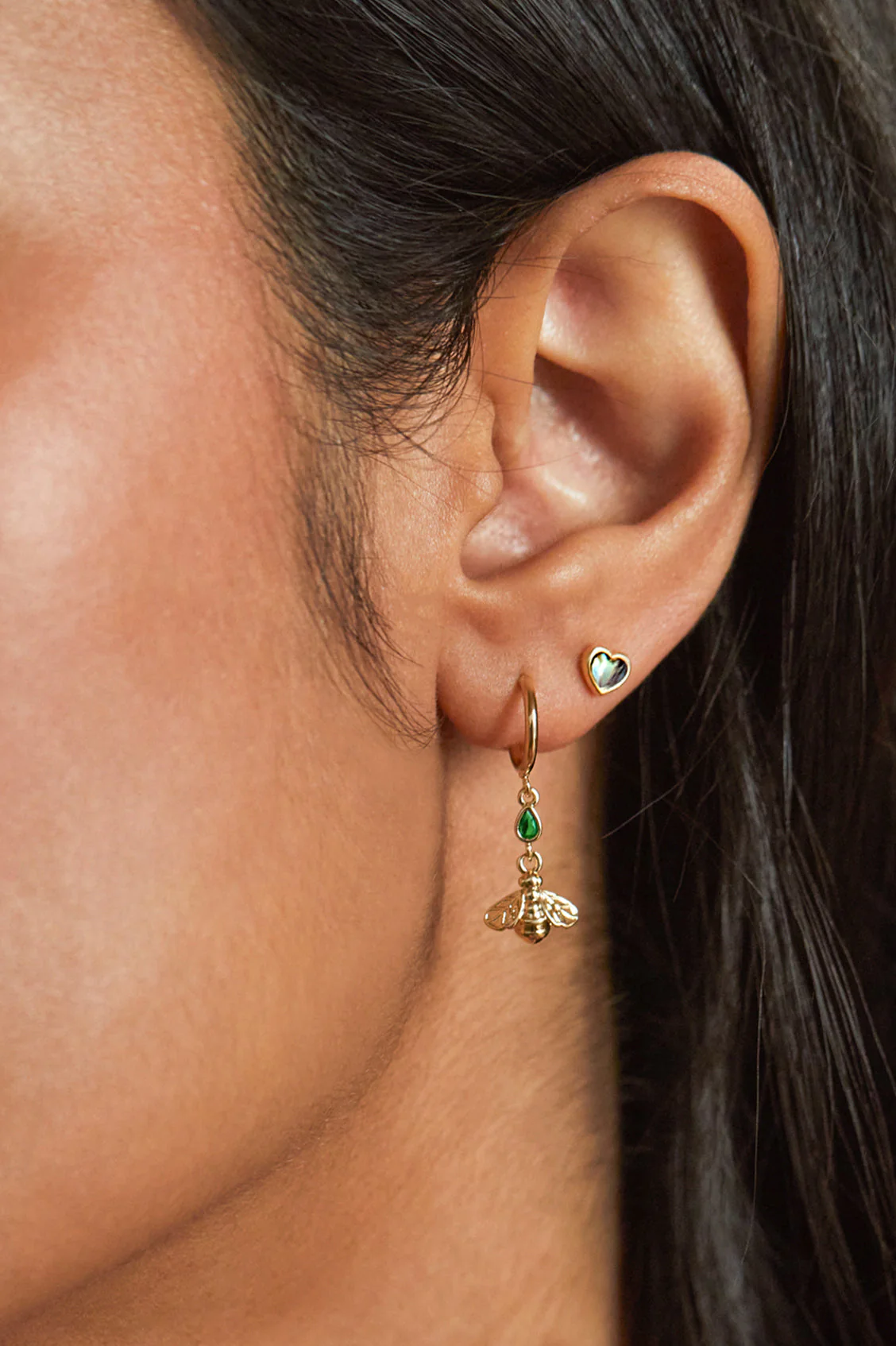 Abalone Heart Studs - Image 2