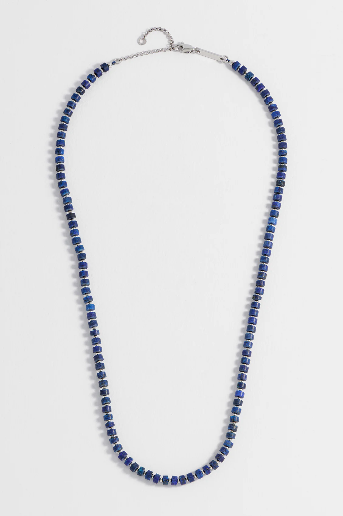 Men's Gemstone Rondelle Necklace