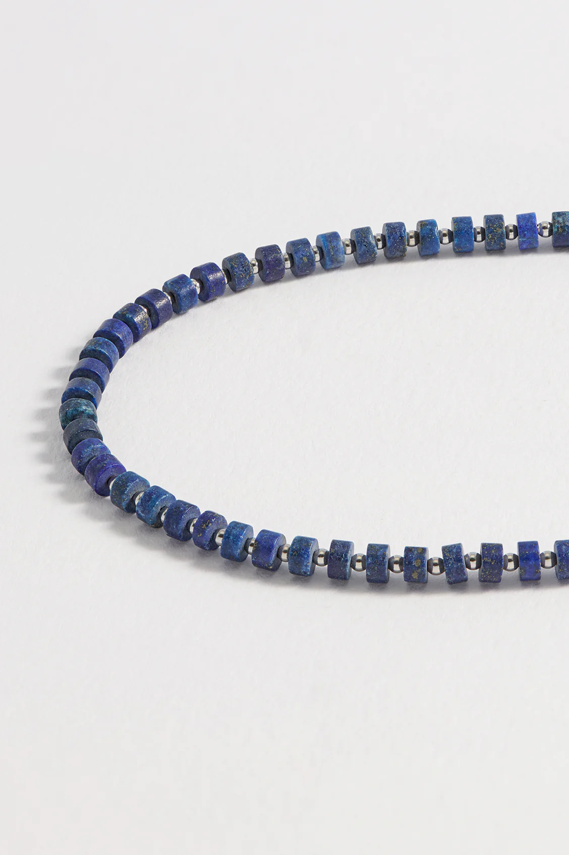 Men's Gemstone Rondelle Necklace - Image 4