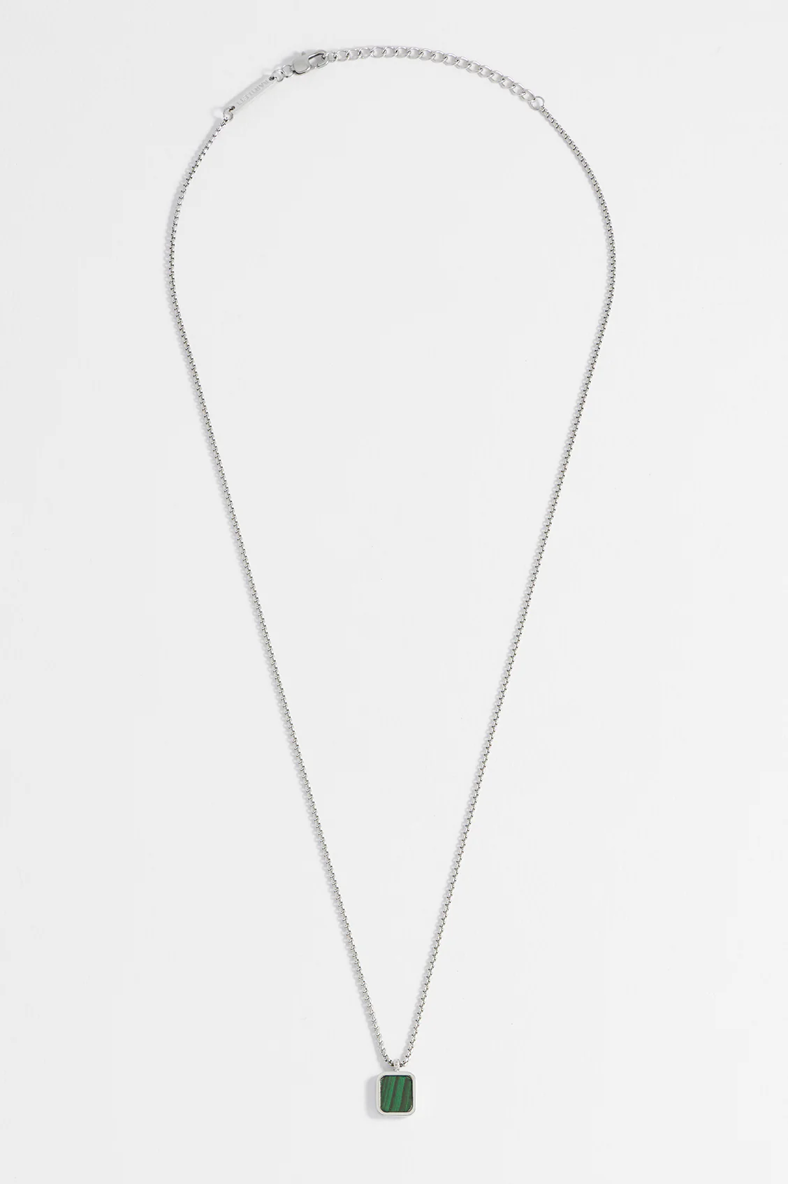 Men's Square Gemstone Pendant Necklace - Image 7