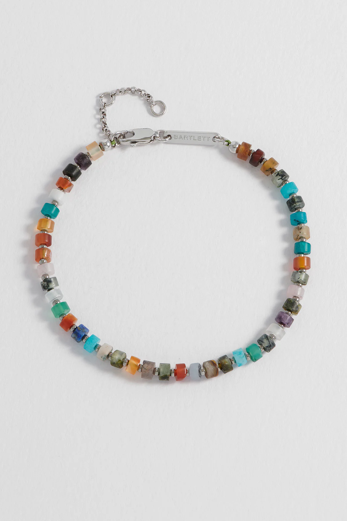 Men's Gemstone Rondelle Bracelet