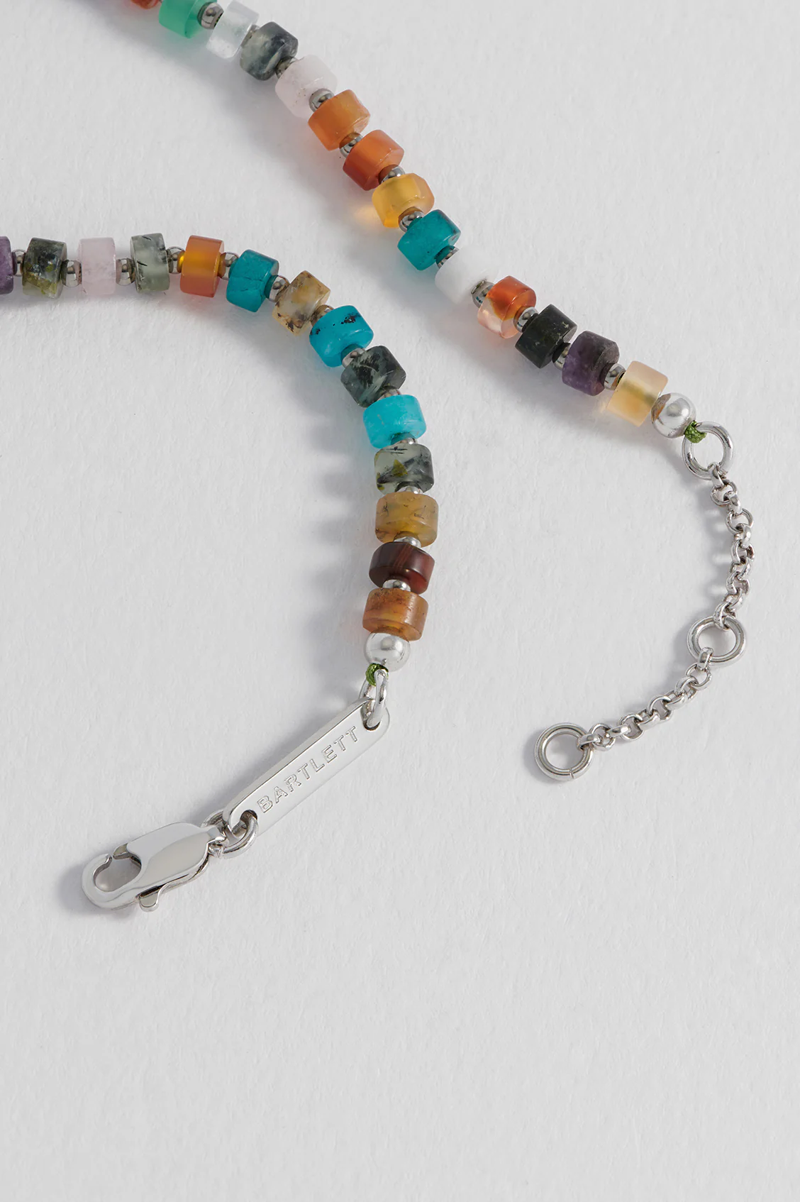 Men's Gemstone Rondelle Bracelet - Image 4