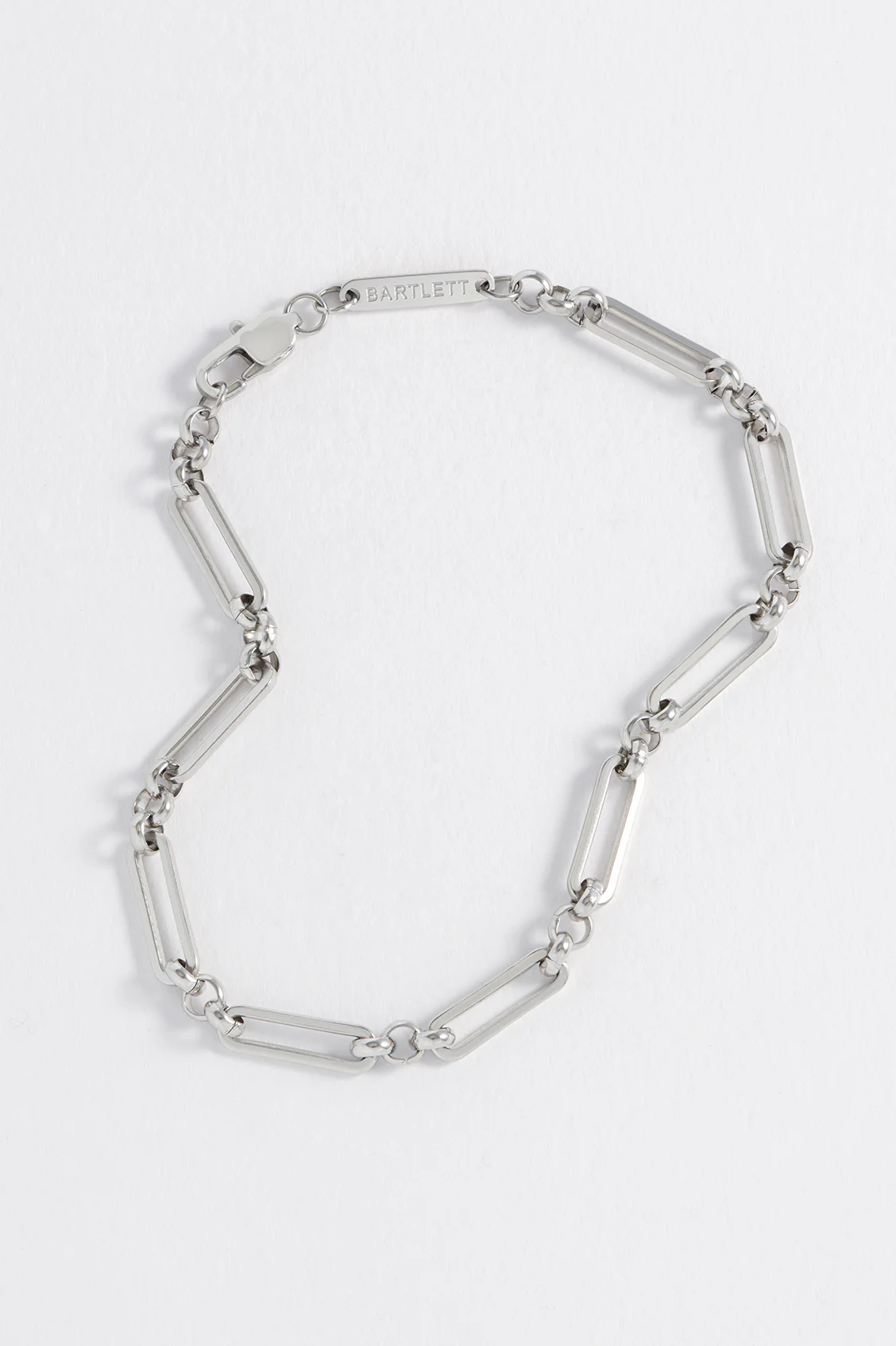 Men's Paperclip Mixed Link Bracelet - Image 5