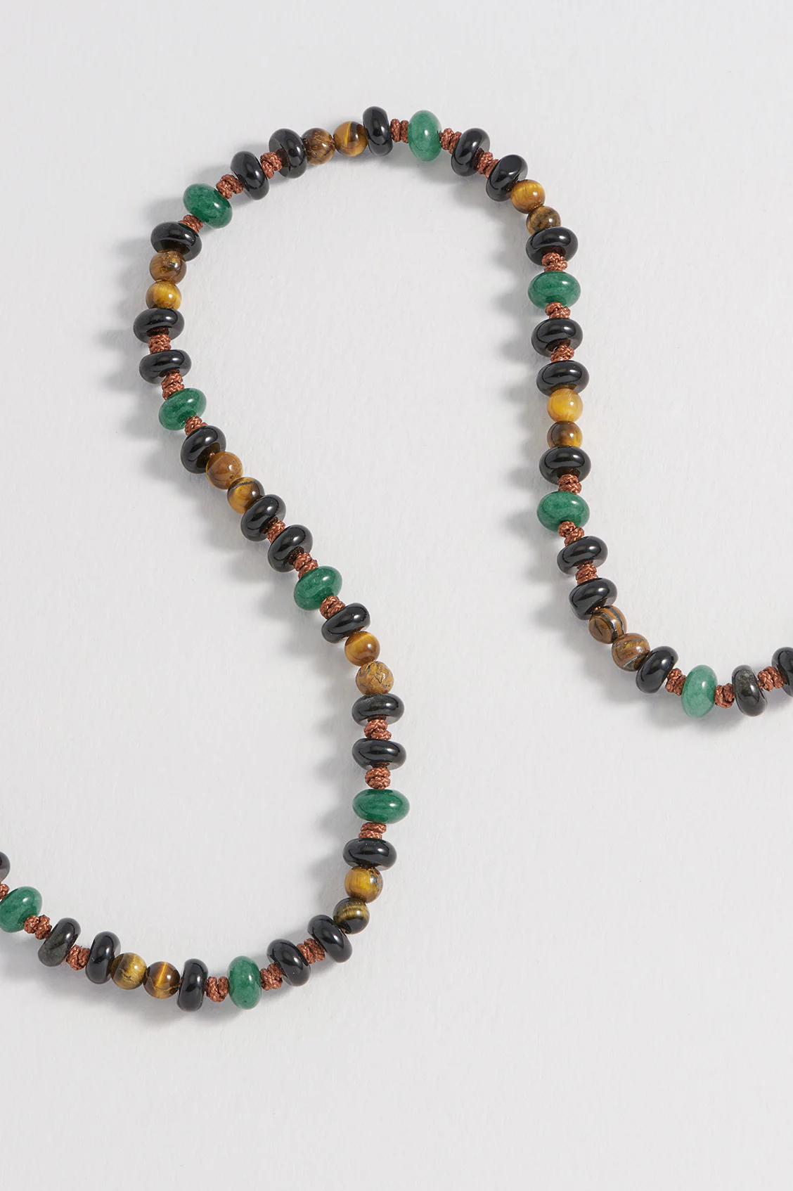 Men's Gemstone Knotted Necklace - Image 2