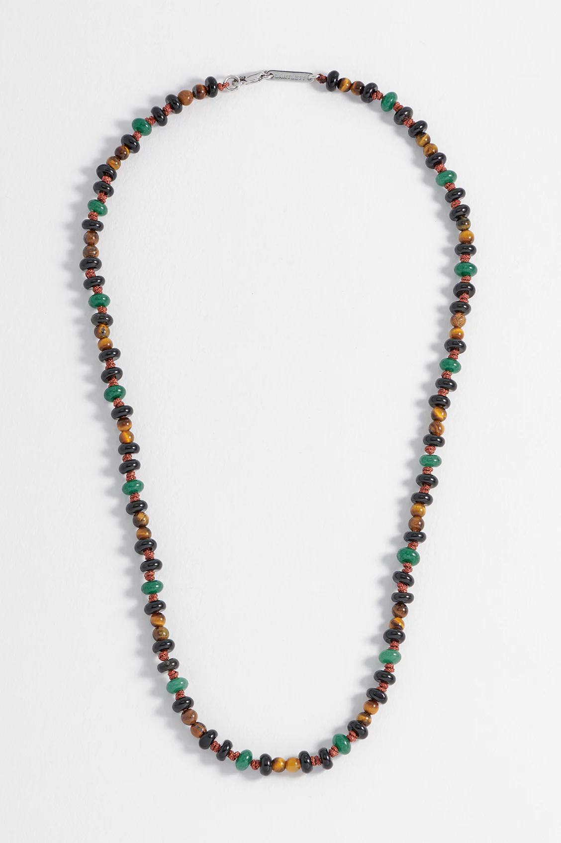 Men's Gemstone Knotted Necklace - Image 4
