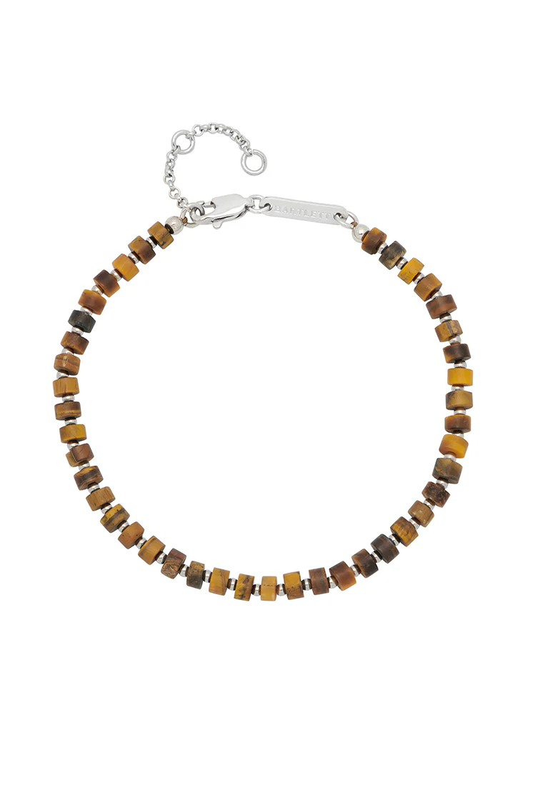 Men's Gemstone Rondelle Bracelet - Image 3