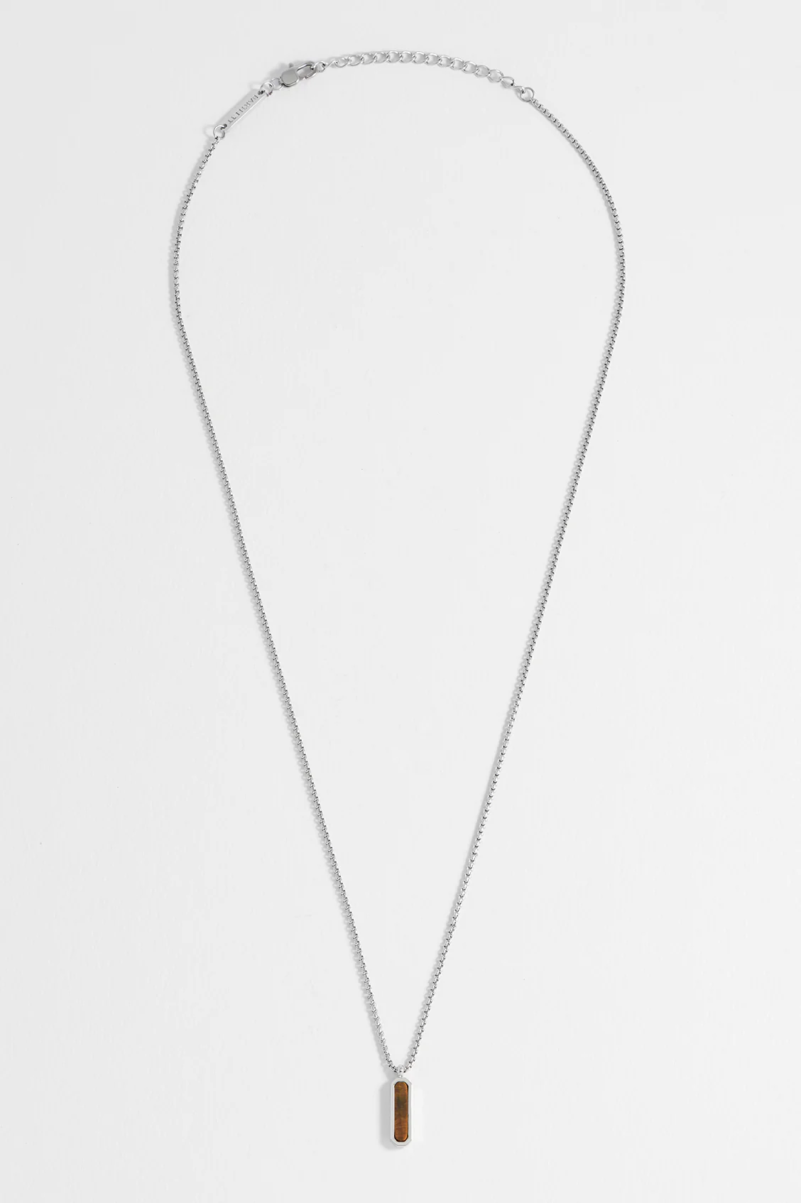 Men's Gemstone Tag Pendant Necklace - Image 4