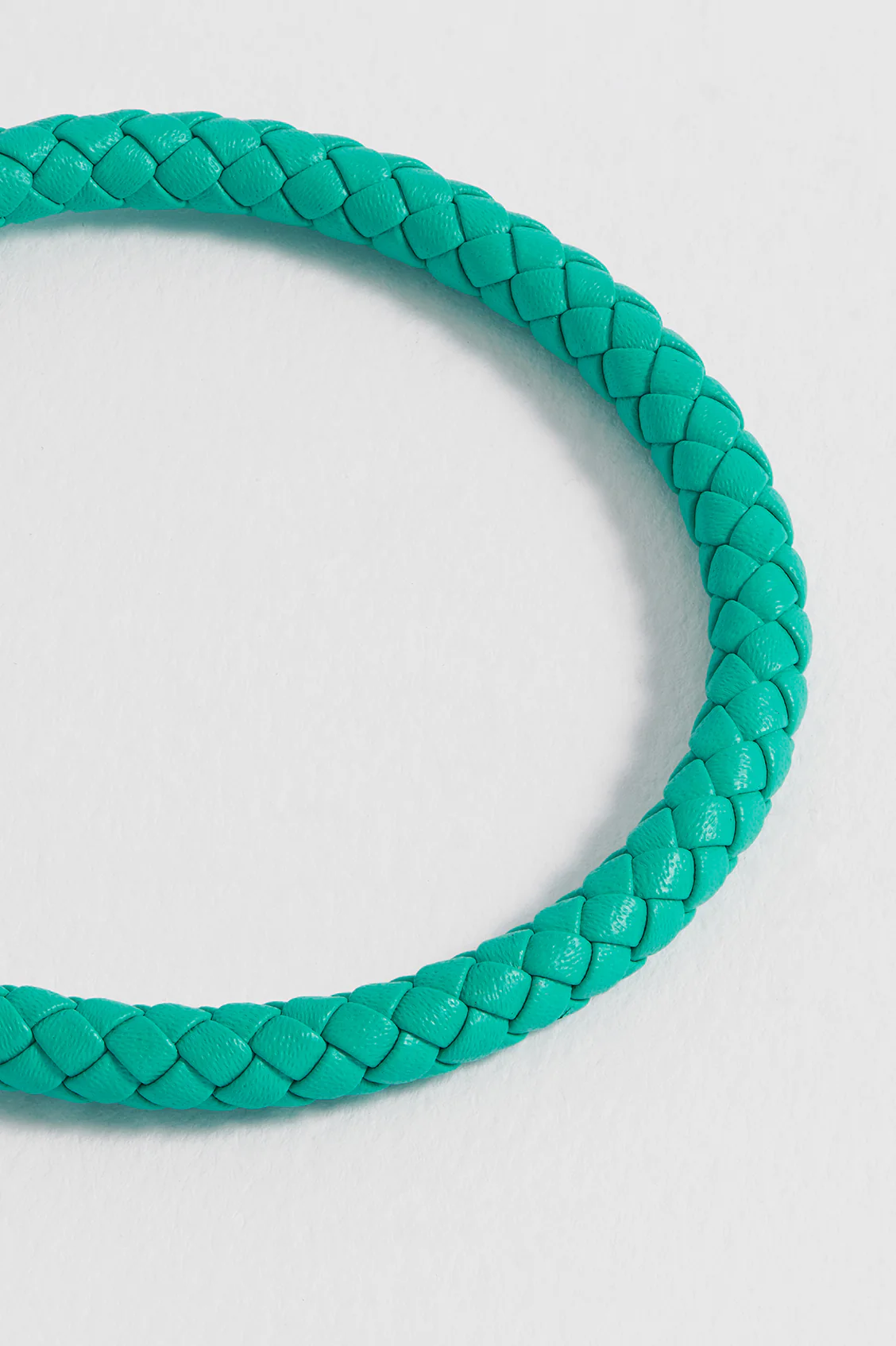 Men's Leather Single Plaited Wrap Bracelet - Image 4