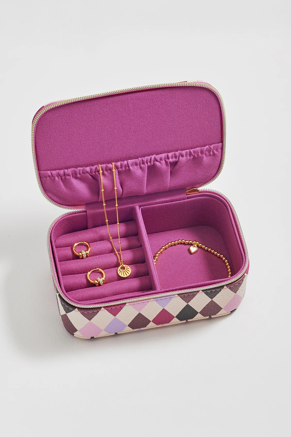 Harlequin Print Mini Jewellery Box - Image 6