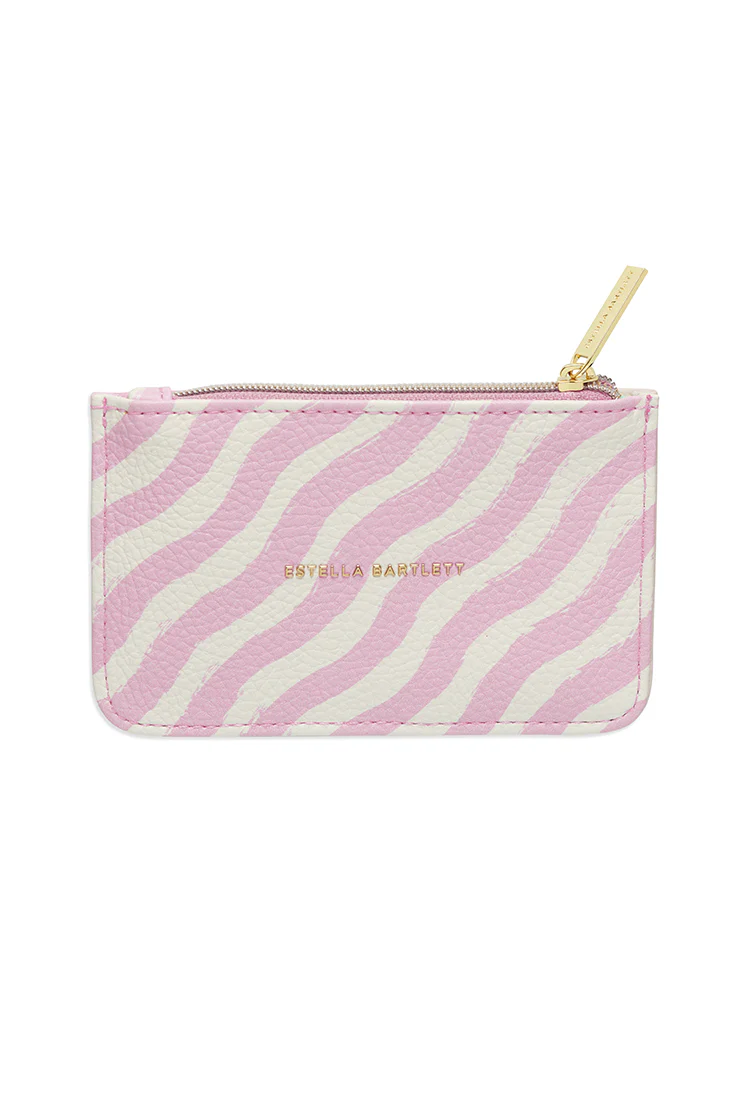 Pink Wiggle Print Card Purse - Image 3