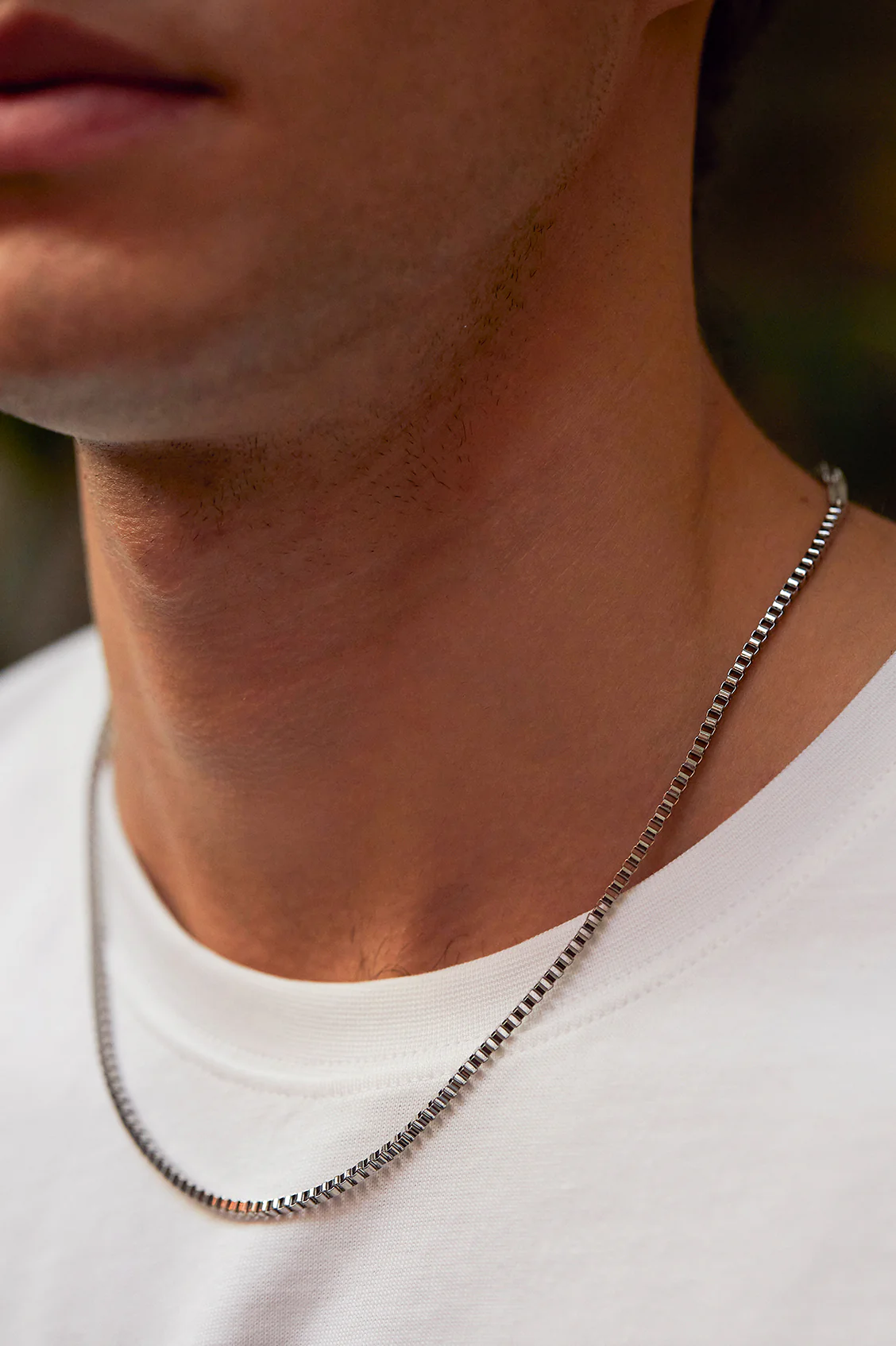 Men's Box Chain Necklace - Image 5