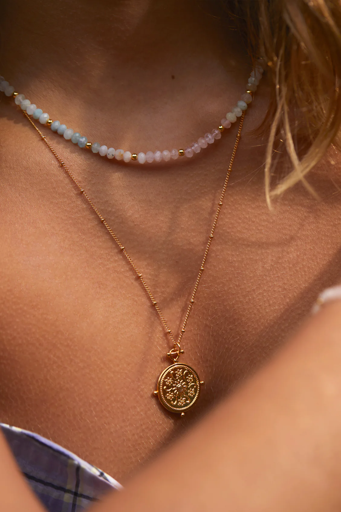 T-Bar Beaded Necklace - Image 5
