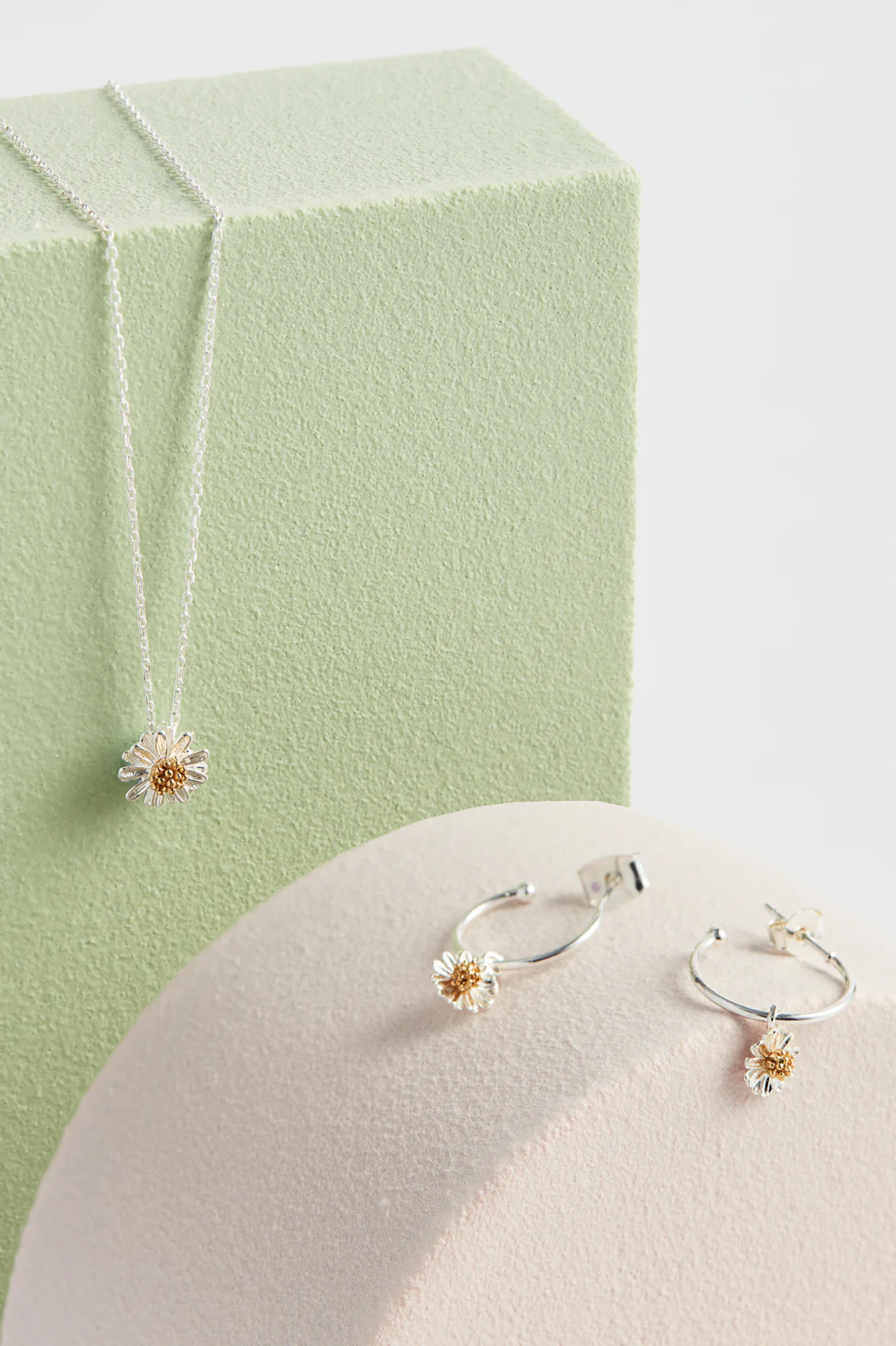 Wildflower Drop Hoop Earrings - Image 3