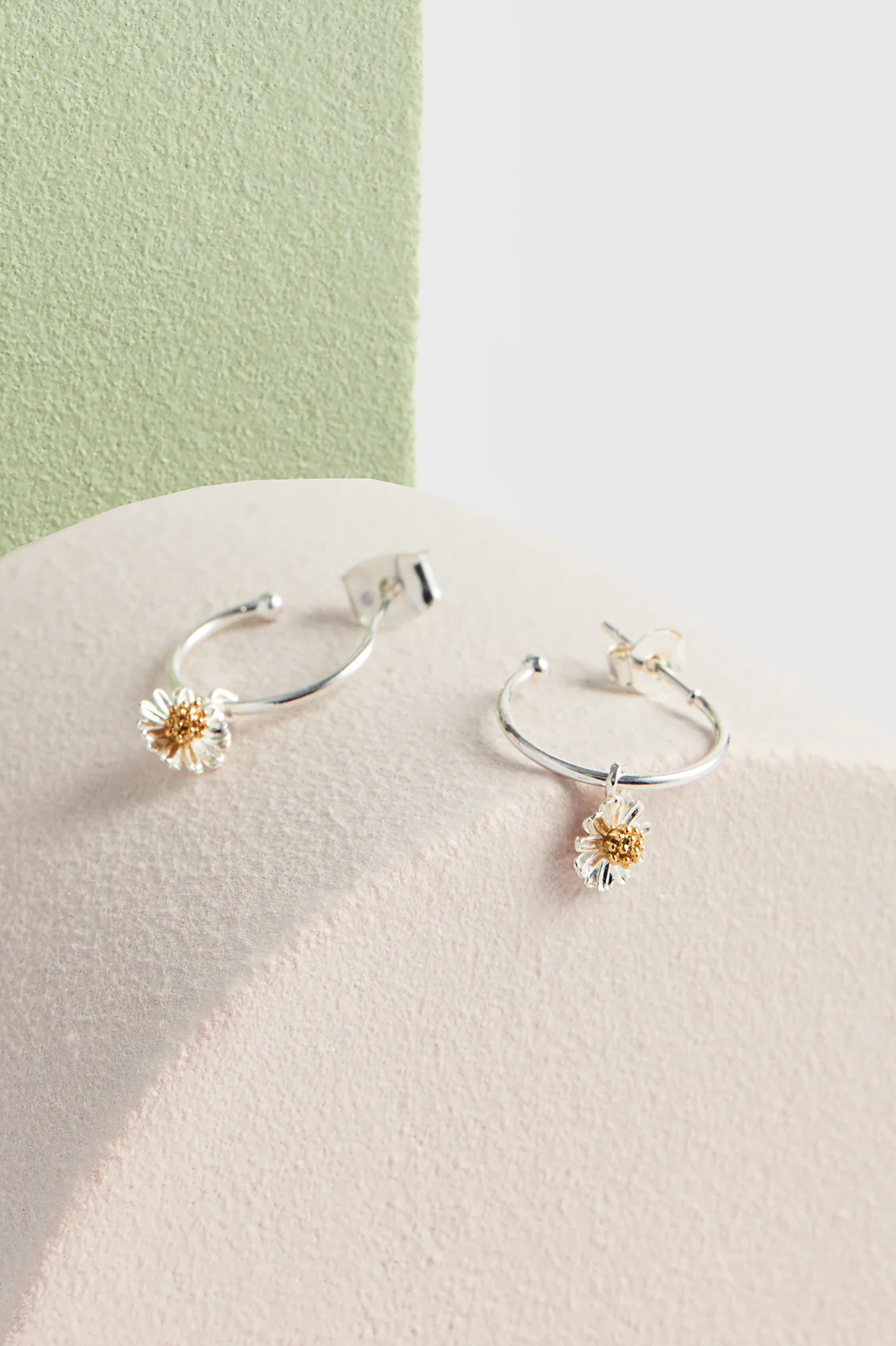 Wildflower Drop Hoop Earrings - Image 6