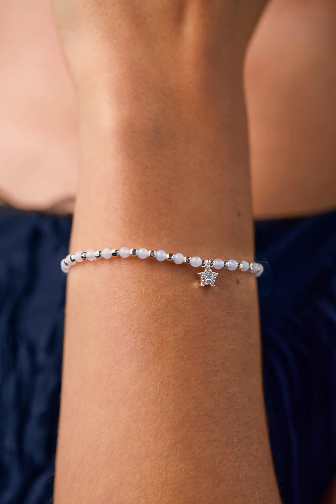 CZ Star Charm Gemstone Liberty Bracelet - Image 2