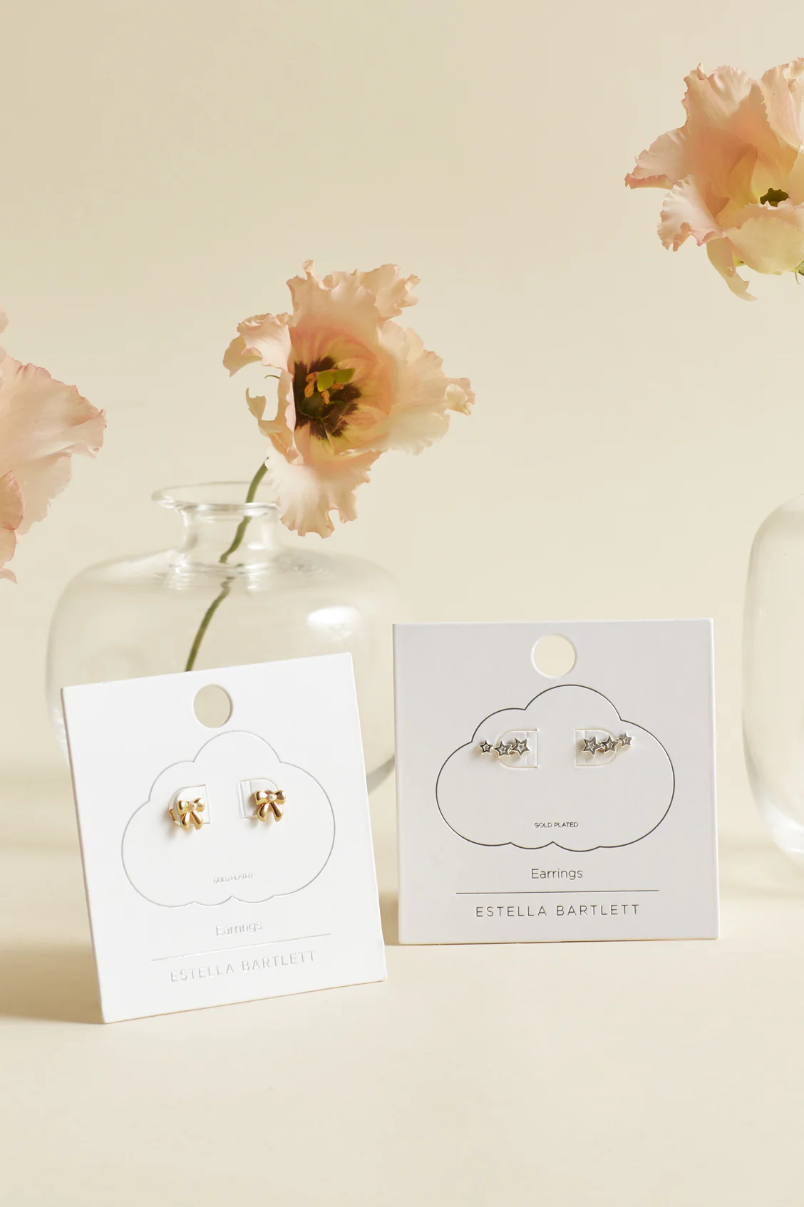 CZ Star Crawler Stud Earrings - Image 2