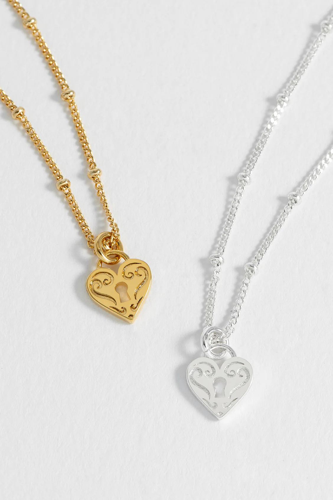Engraved Heart Padlock Necklace - Image 7