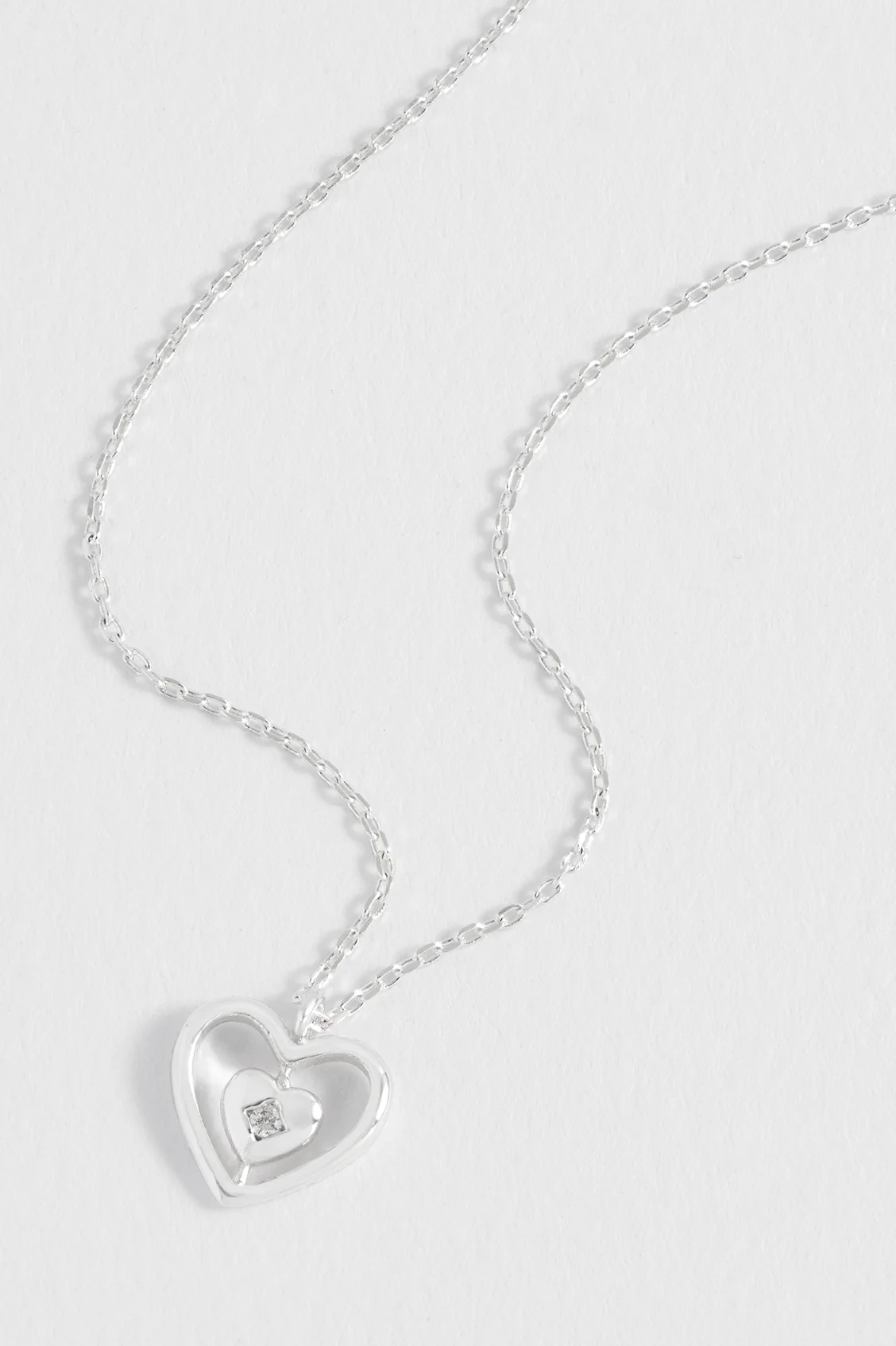 Enveloped CZ Heart Necklace - Image 4