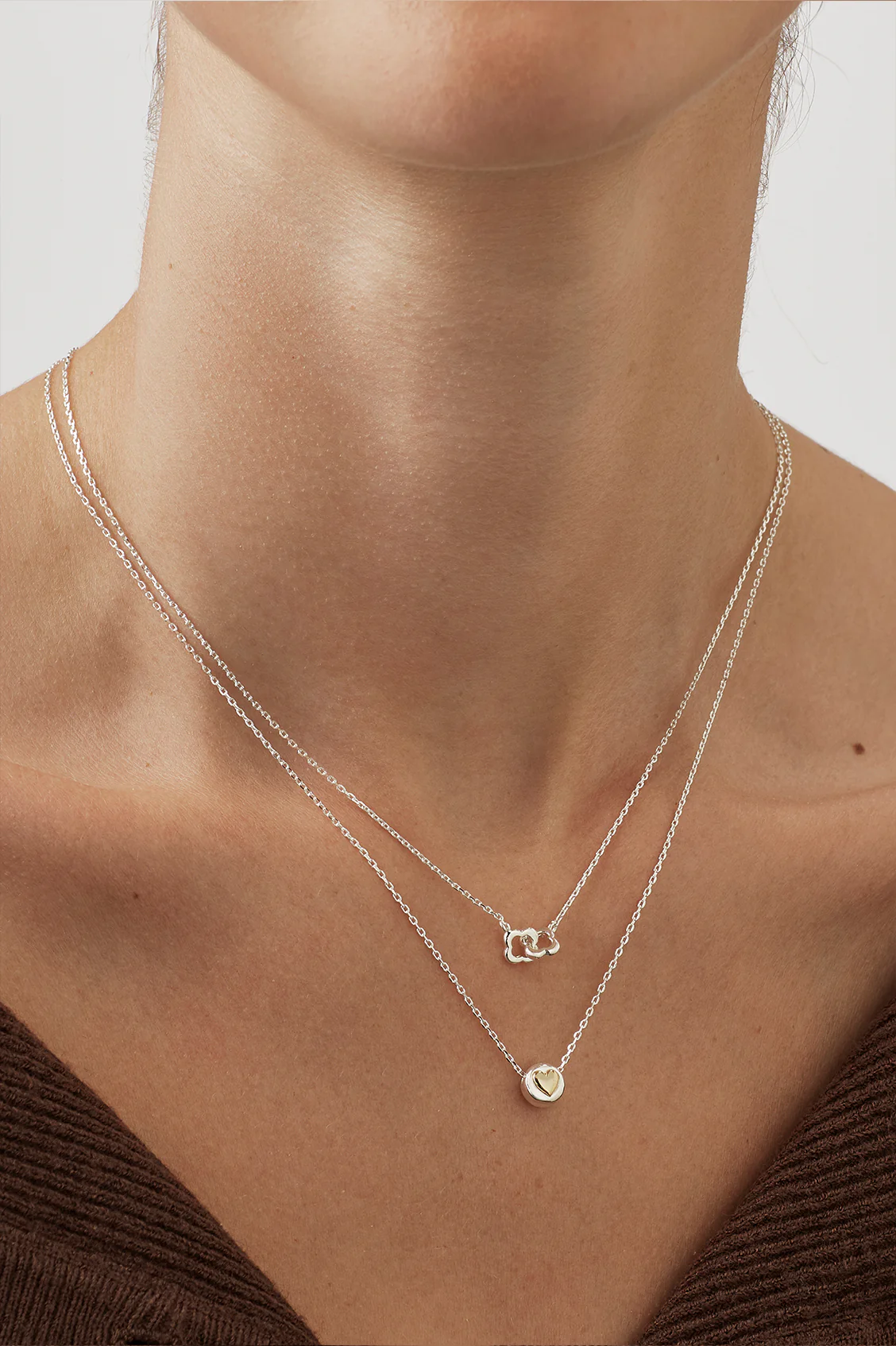 Heart Disc Bead Necklace - Image 2