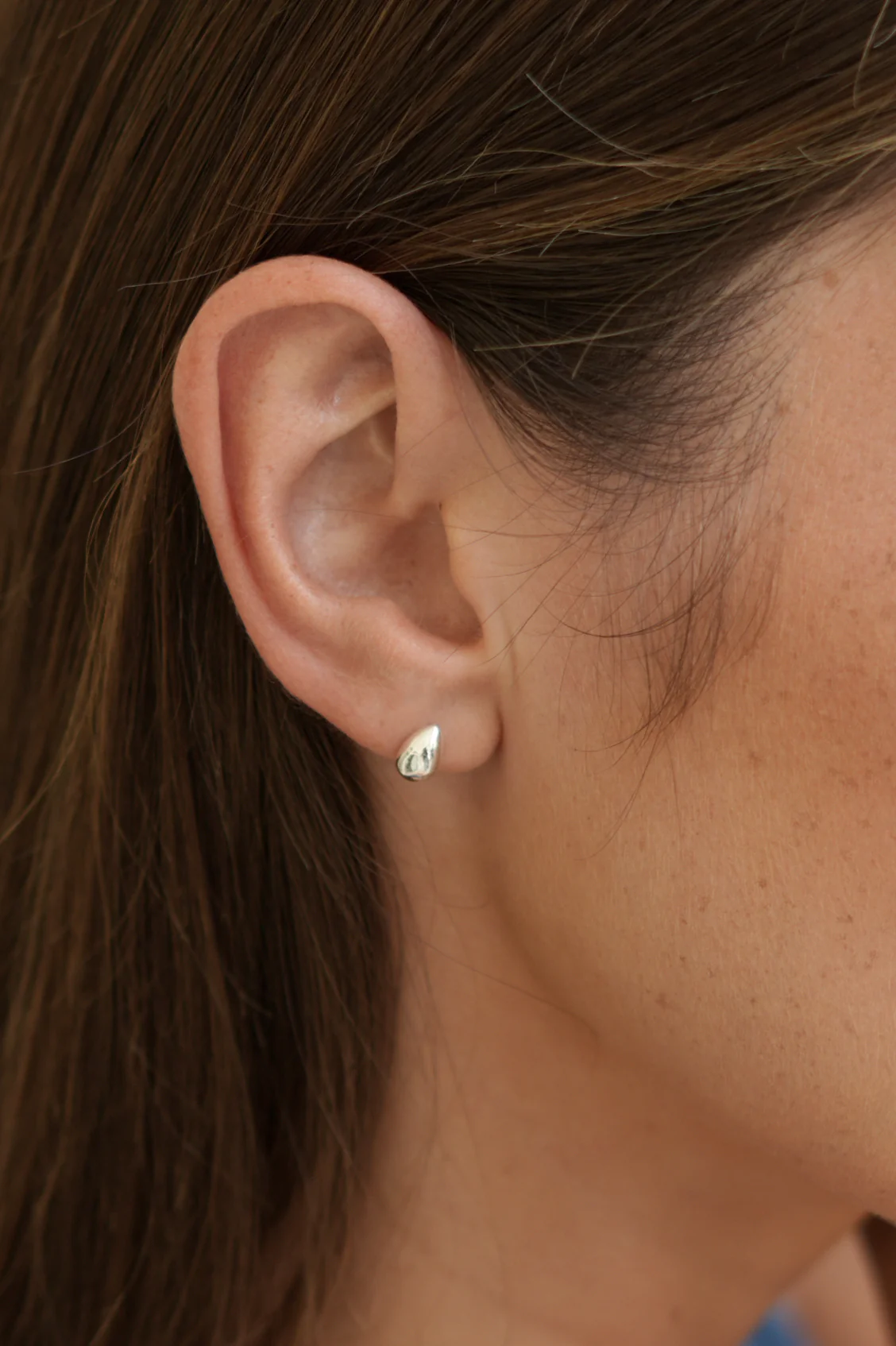 Mini Droplet Stud Earrings - Image 2