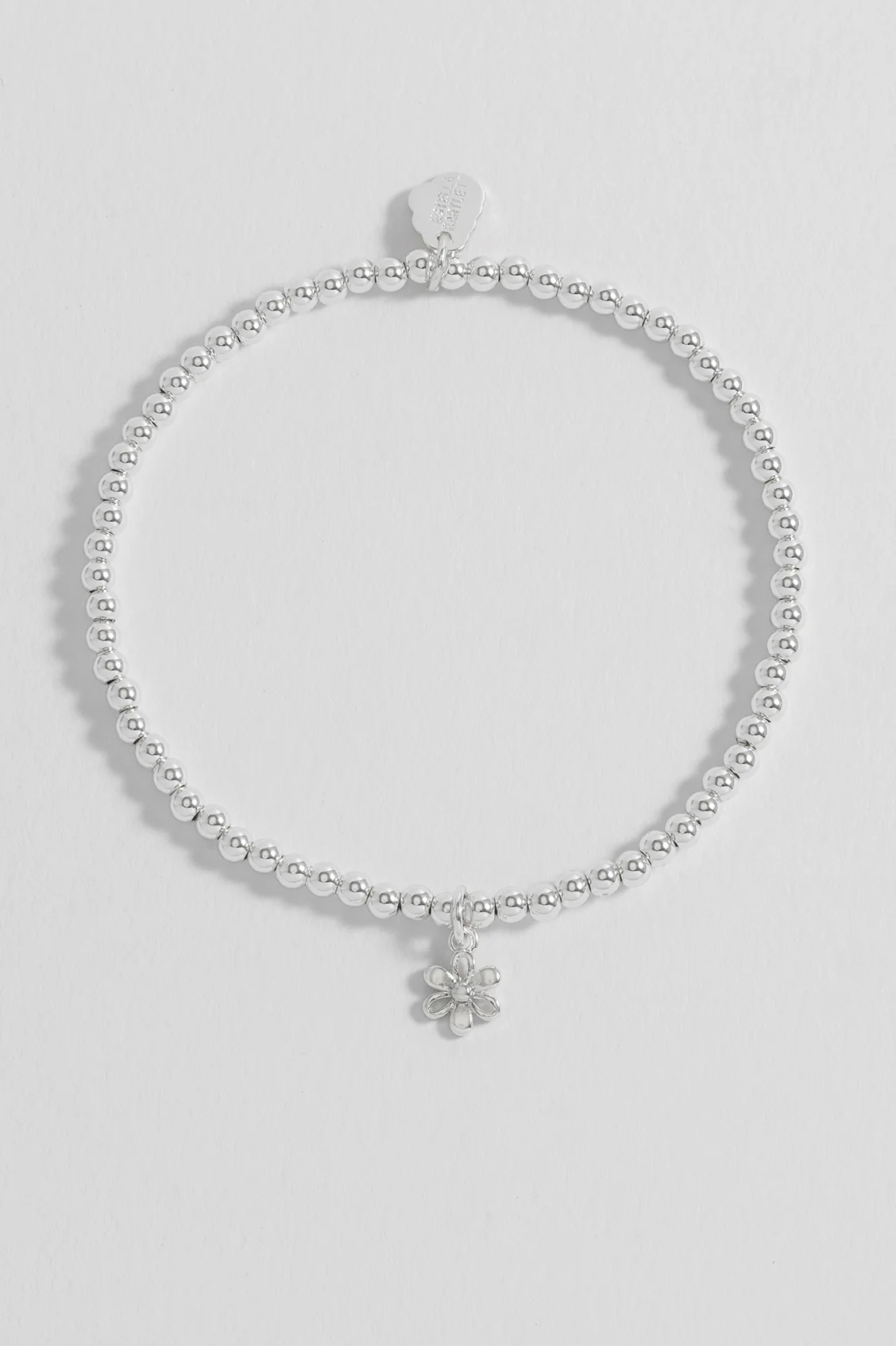 Sienna Beaded Open Petal Flower Charm Bracelet - Image 2