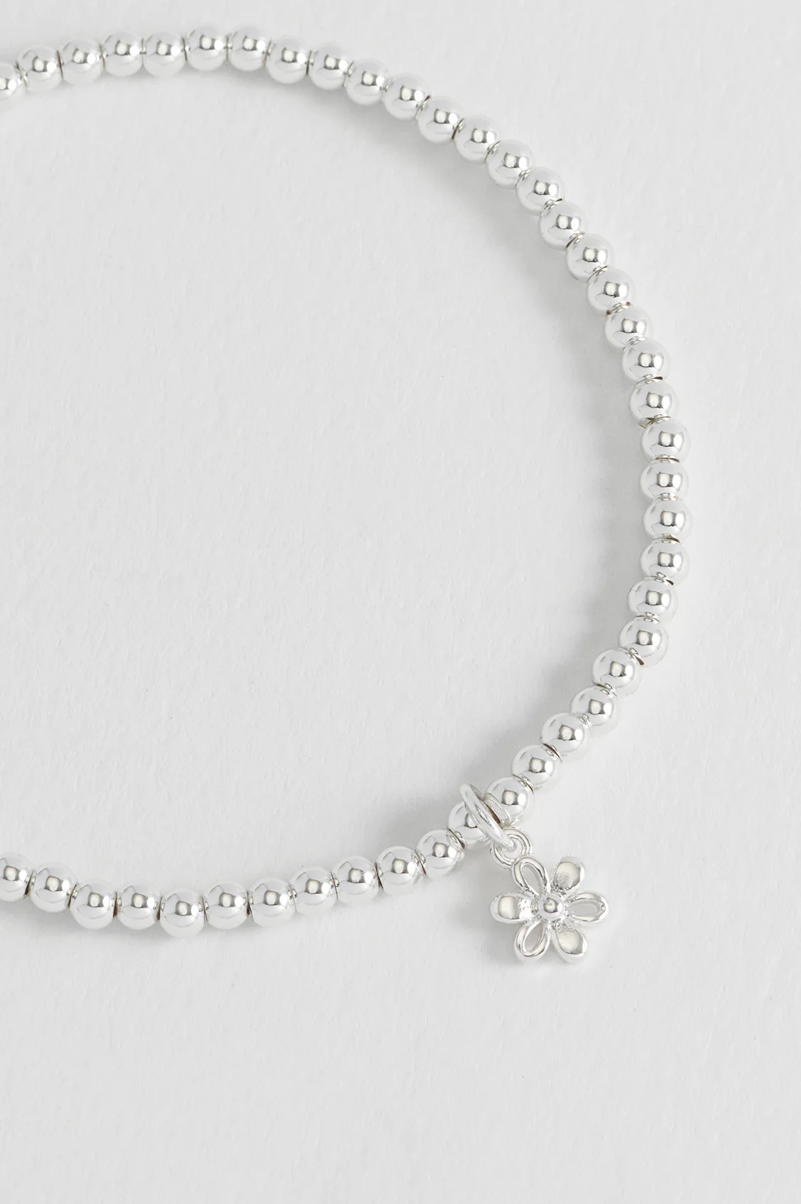 Sienna Beaded Open Petal Flower Charm Bracelet - Image 5