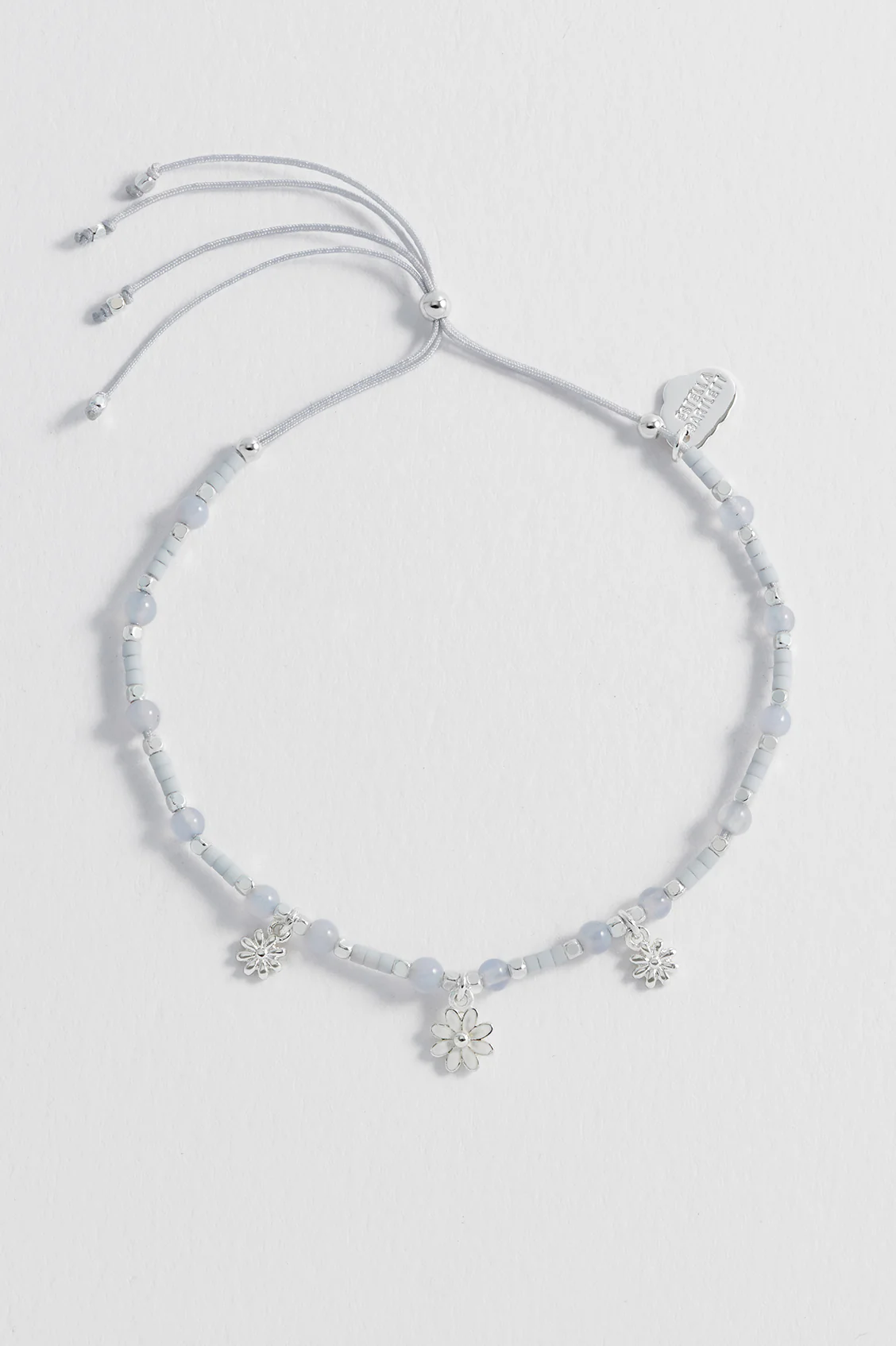 Triple Flower White Enamel Sienna Bracelet - Image 4