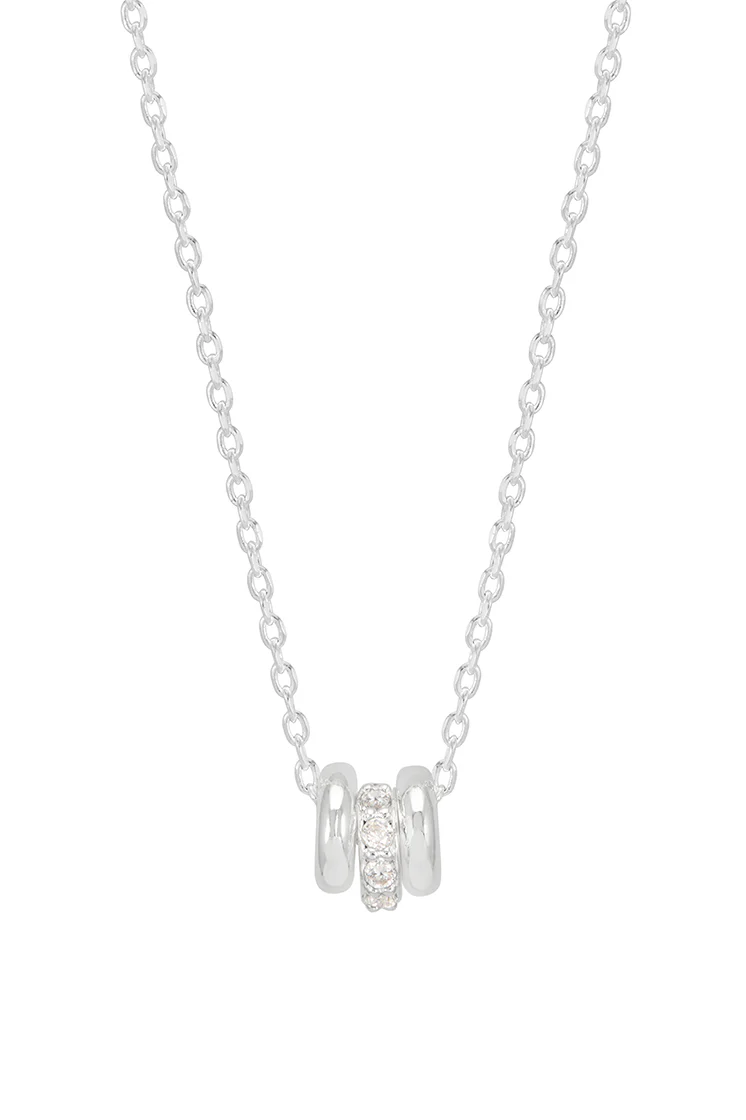 Triple Pave Ring Necklace - Image 3
