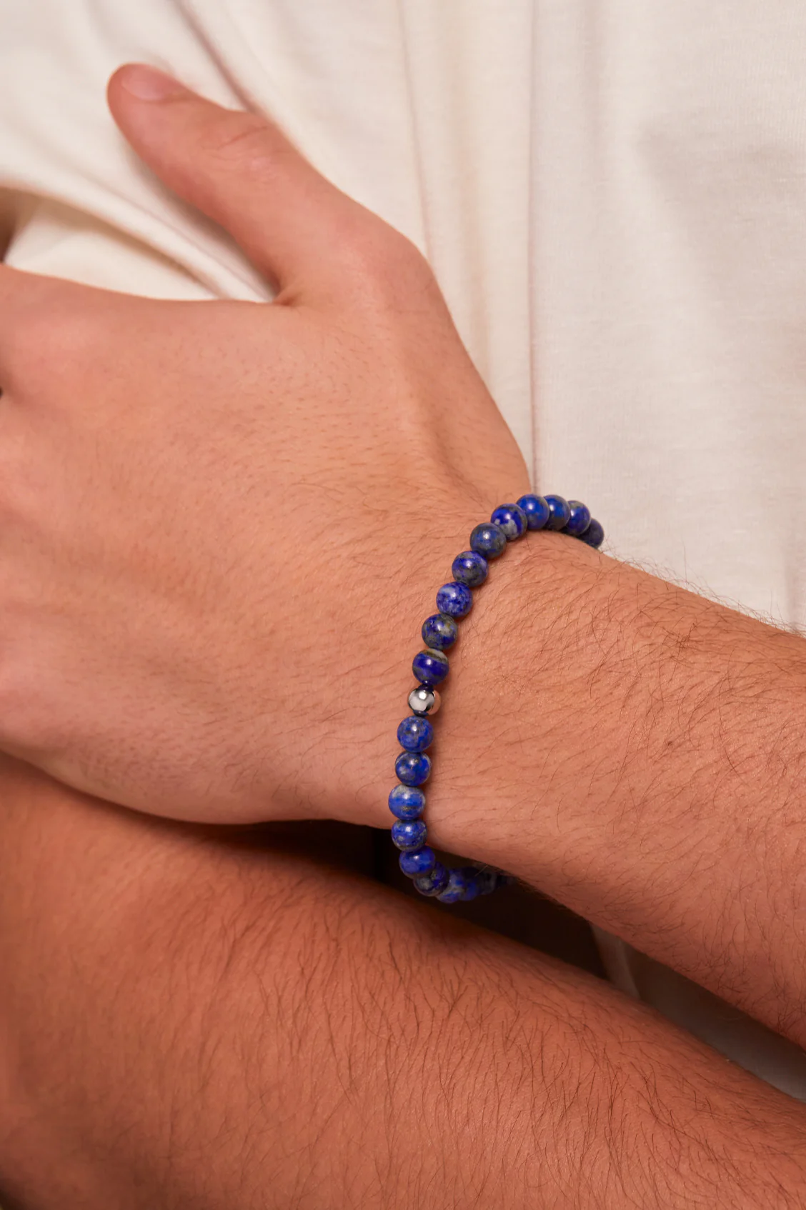 Men's Gemstone Beaded Bracelet - Image 5