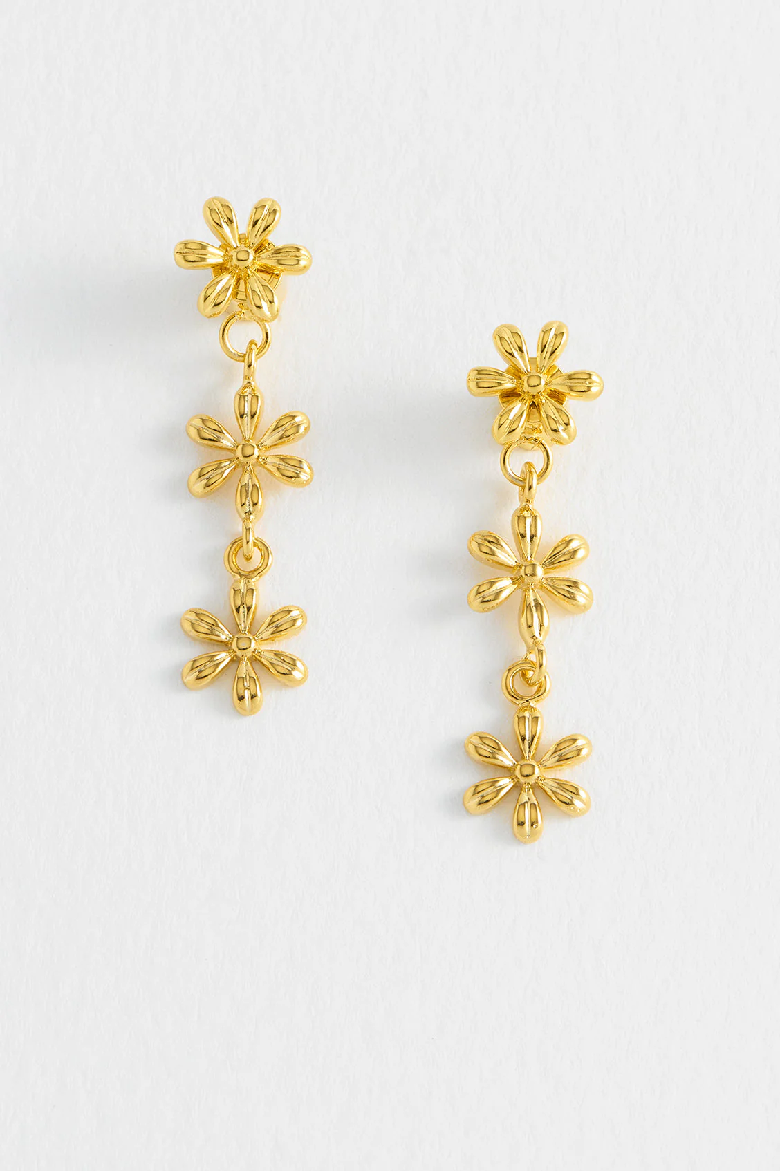 Trio Flower Drop Earrings