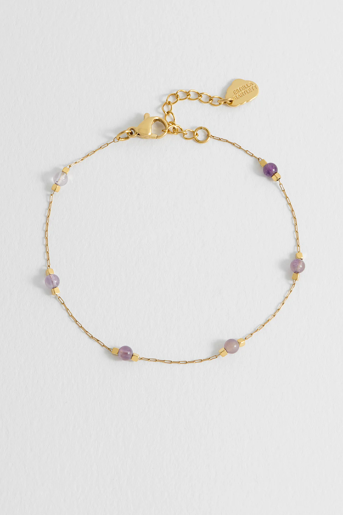 Wellness Amethyst Beaded Chain Bracelet - Image 4