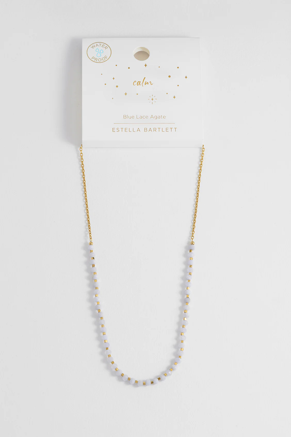 Wellness Blue Lace Agate Amelia Gemstone Necklace - Image 4