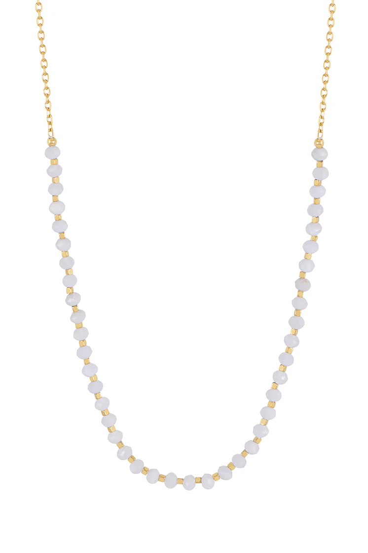 Wellness Blue Lace Agate Amelia Gemstone Necklace - Image 7