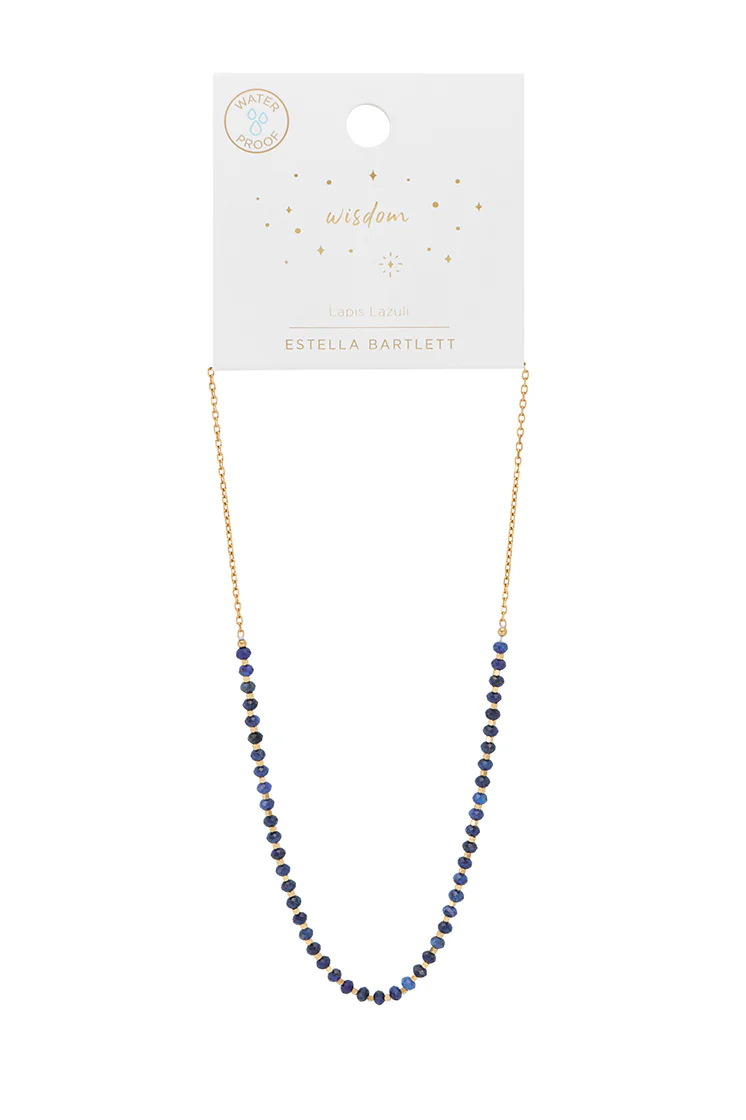 Wellness Lapis Lazuli Amelia Gemstone Necklace - Image 6