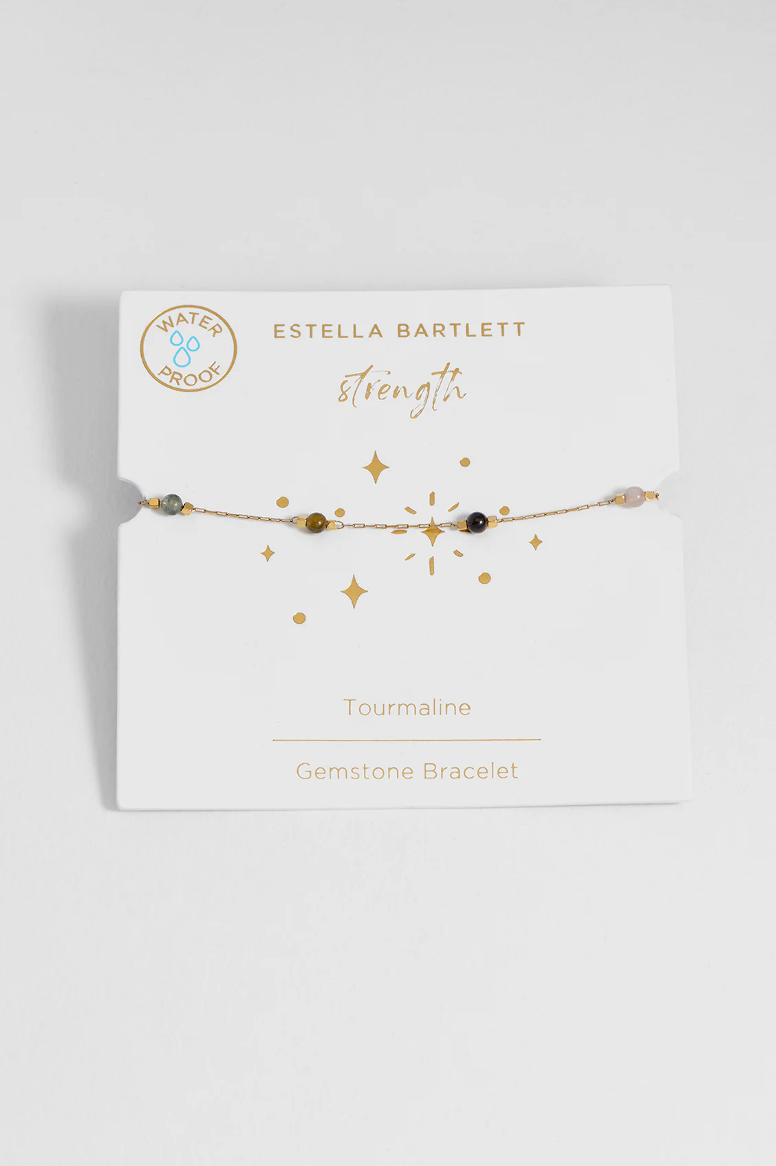 Wellness Tourmaline Beaded Chain Bracelet