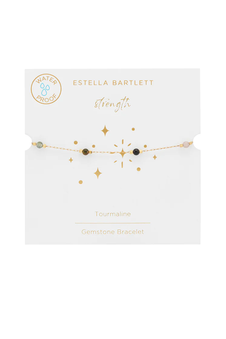Wellness Tourmaline Beaded Chain Bracelet - Image 3
