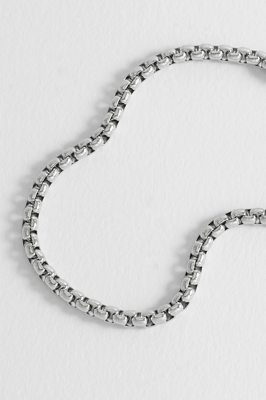 Men's Chunky Rounded Box Chain Bracelet - Image 4