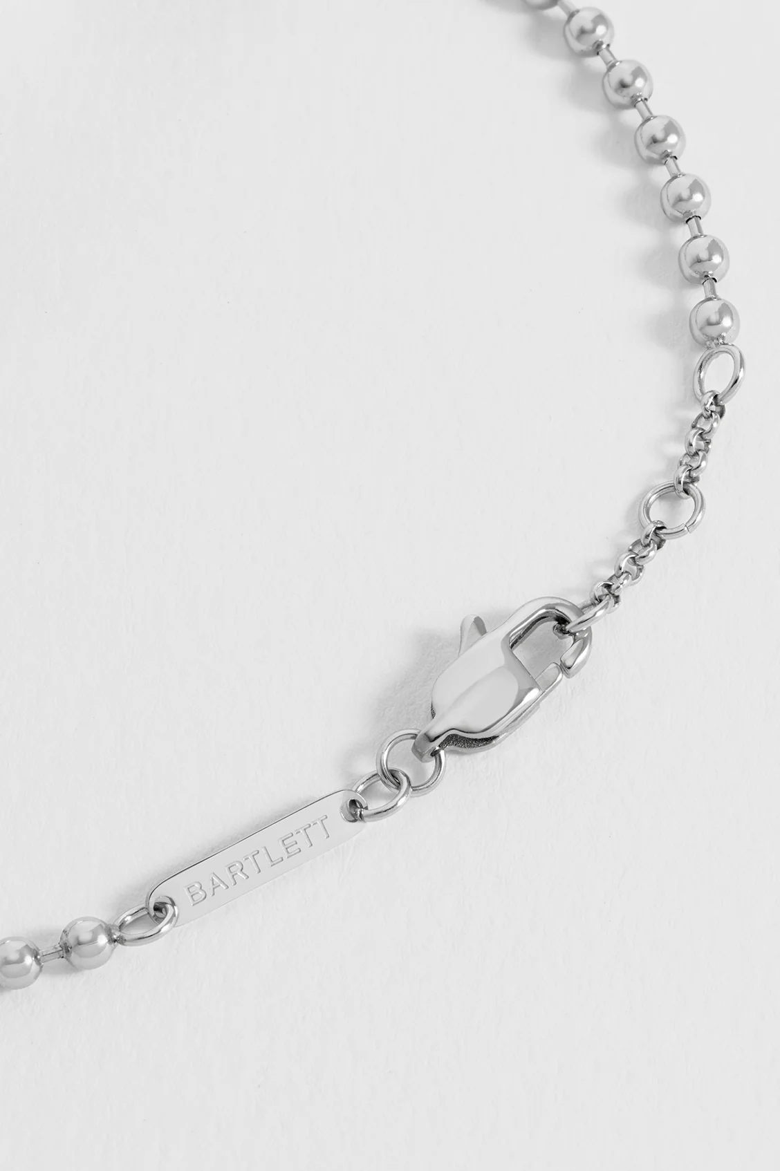 Men's Faceted Tag Ball Chain Bracelet - Image 5