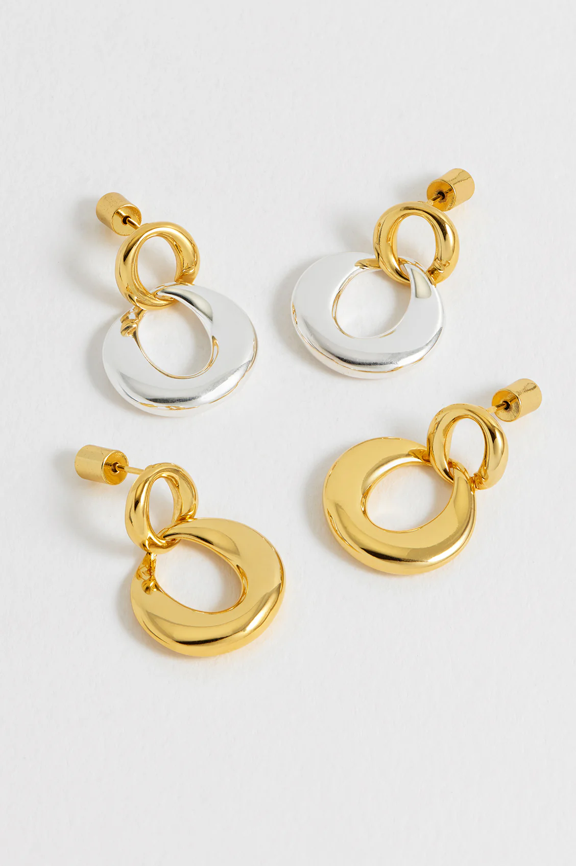 Gold And Silver Link Hoops - Image 5