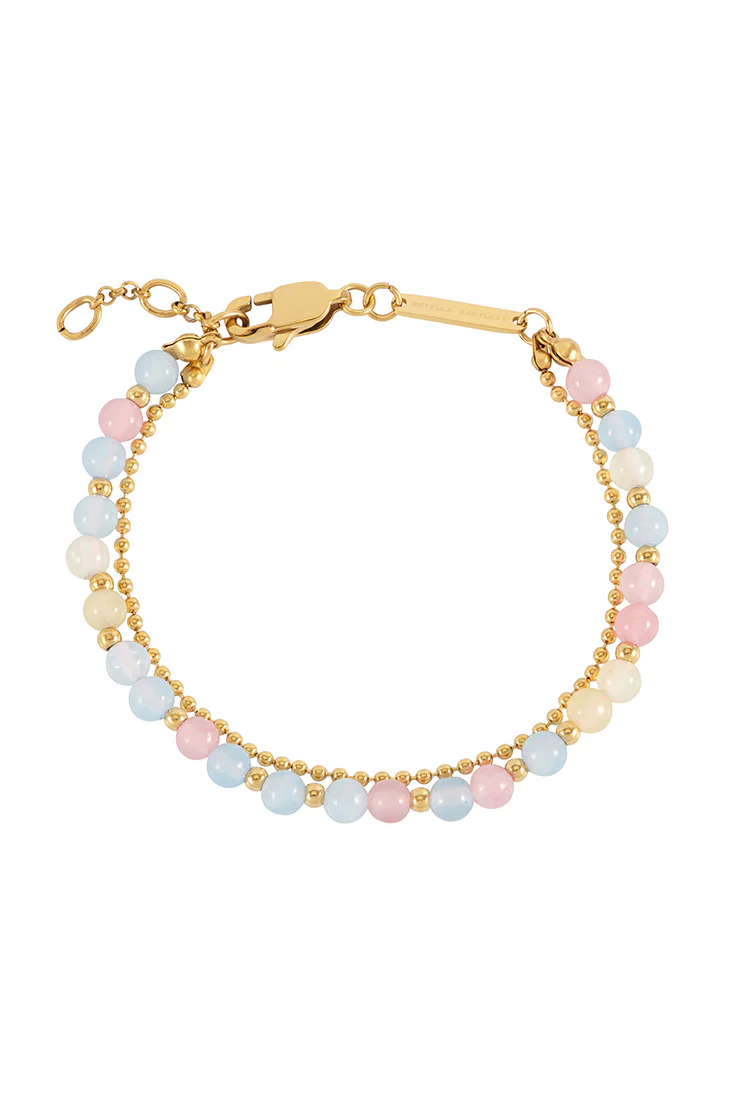 Pastel Multi Gemstone Duo Bracelet - Image 3