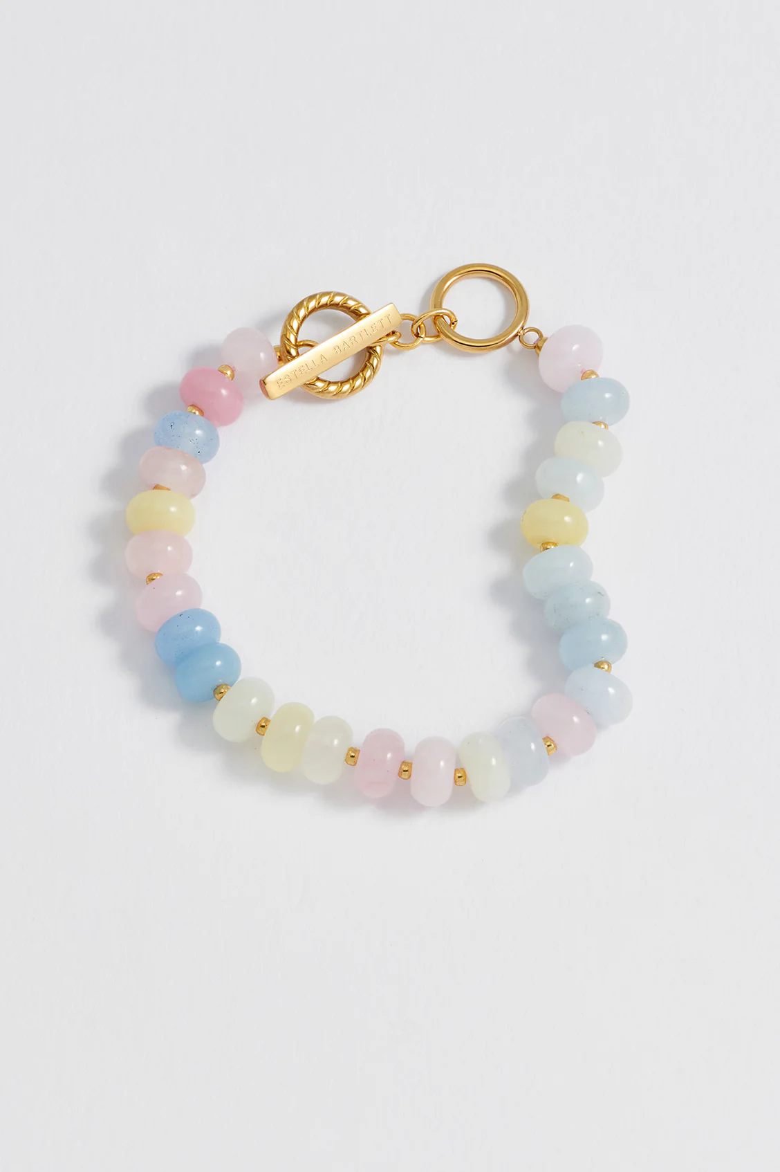 Pastel Multi Gemstone T-Bar Bracelet - Image 4