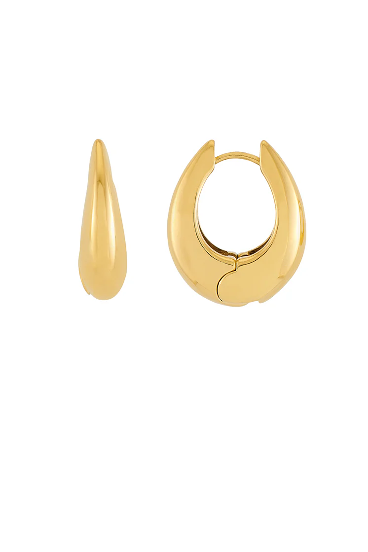Oversized Teardrop Hoops - Image 3