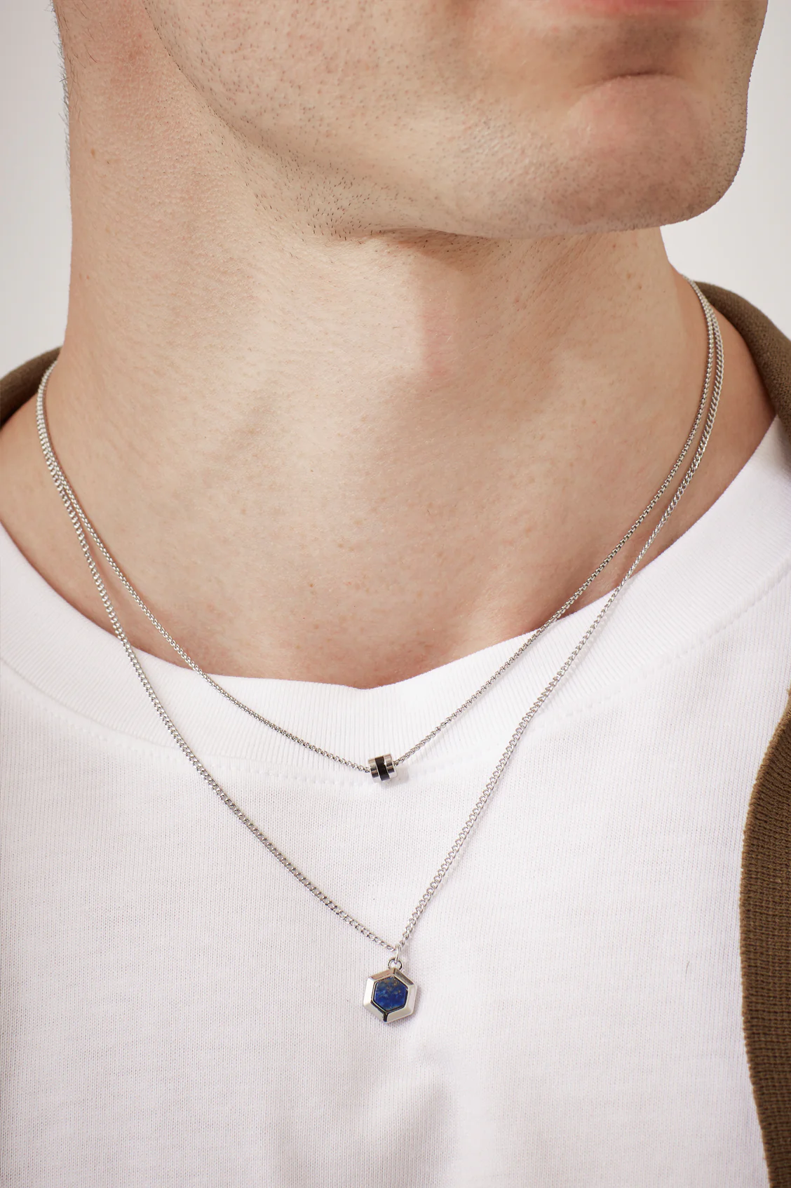 Men's Enamel Bead Necklace - Image 2