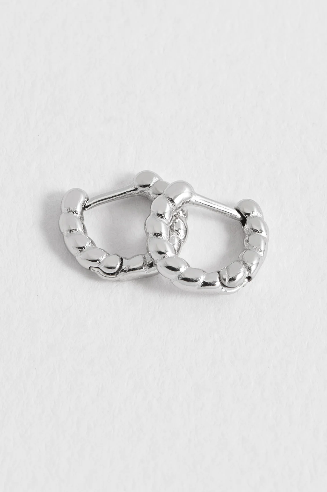 Men's Rope Huggie Hoop - Image 5